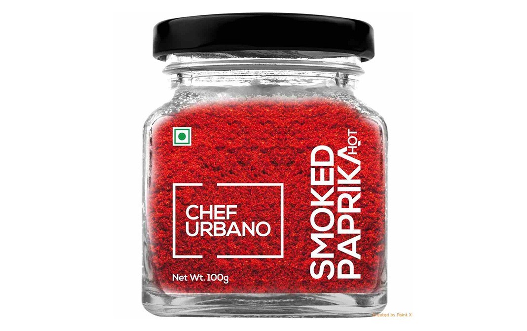 Chef Urbano Smoked Paprika Hot    Glass Bottle  100 grams